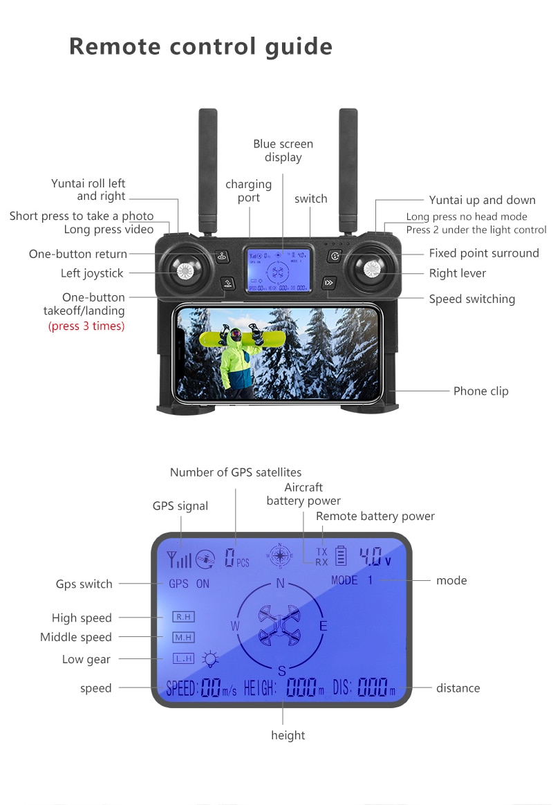 Drone k20 remote