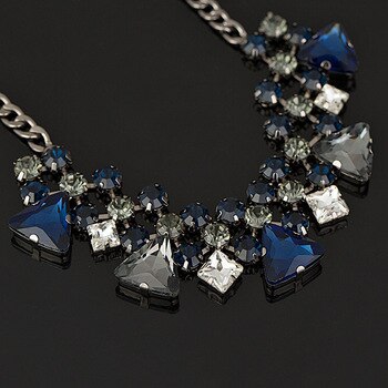 Super star Sale Newest Women Semi-Precious Stones Fashion Crystal Necklace & Pendants Brand Jewelry