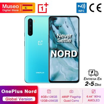 Global Version OnePlus Nord 5G Smartphone 6.44'' 90Hz AMOLED 48MP Quad Rear Cams 32MP Dual Front Cams Warp Charge 30T