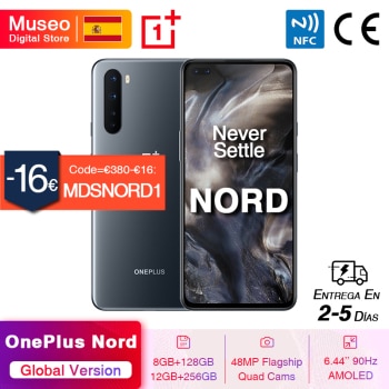 Global Version OnePlus Nord 5G Smartphone Snapdragon 765G 8GB 128GB 6.44'' 90Hz AMOLED Screen 48MP Quad Rear Cams 30W NFC