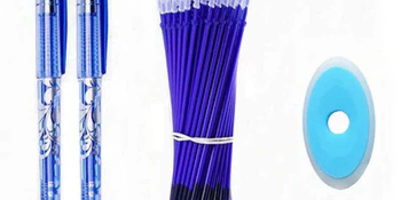 Erasable Pen Set 0.5mm Blue Black Color Ink Writing Gel Pens Washable handle for School Office Stationery Supplies