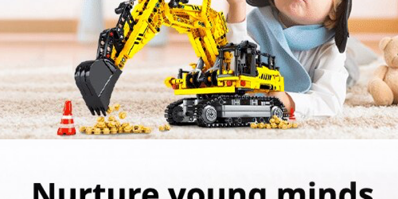 Children Montessori Toy Building Blocks Robot Desert Racing Car DIY Educational Toys Ackermann Steering Cylinder piston linkage Kids Gift