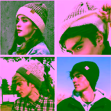 New Unisex Two-Tone Winter Hats Add Fur Lined Men And Women Fashion Warm Beanie Cap Casual Winter Knitted Hats